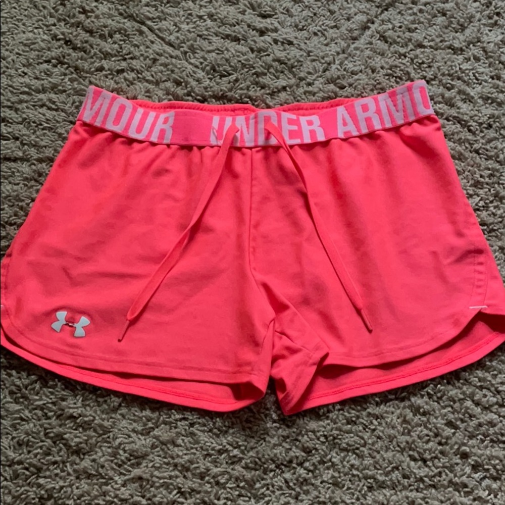 Women’s Under Armour Pink Athletic Shorts